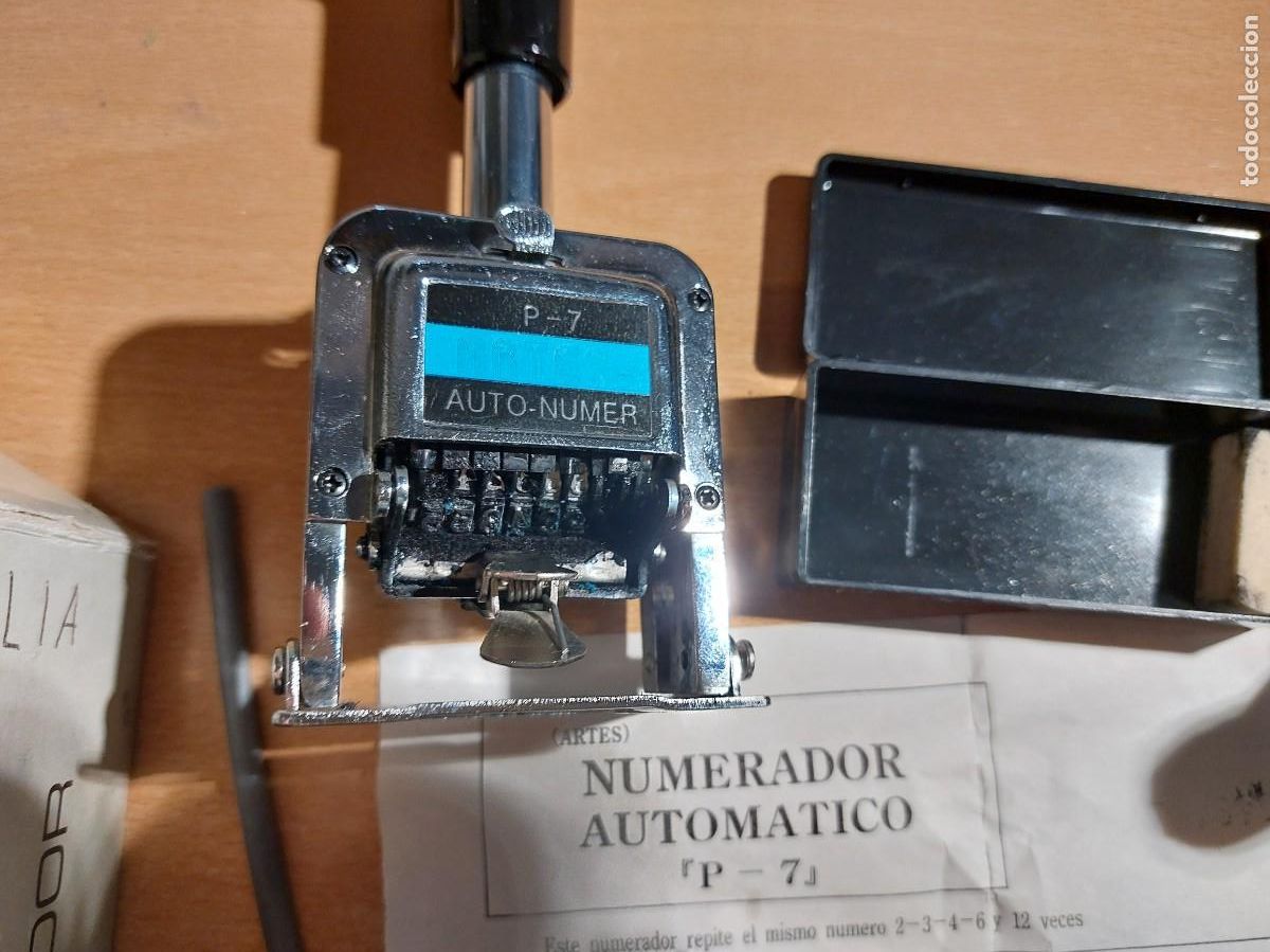 Antig&uuml;edades: Numerador Autom&aacute;tico Artes