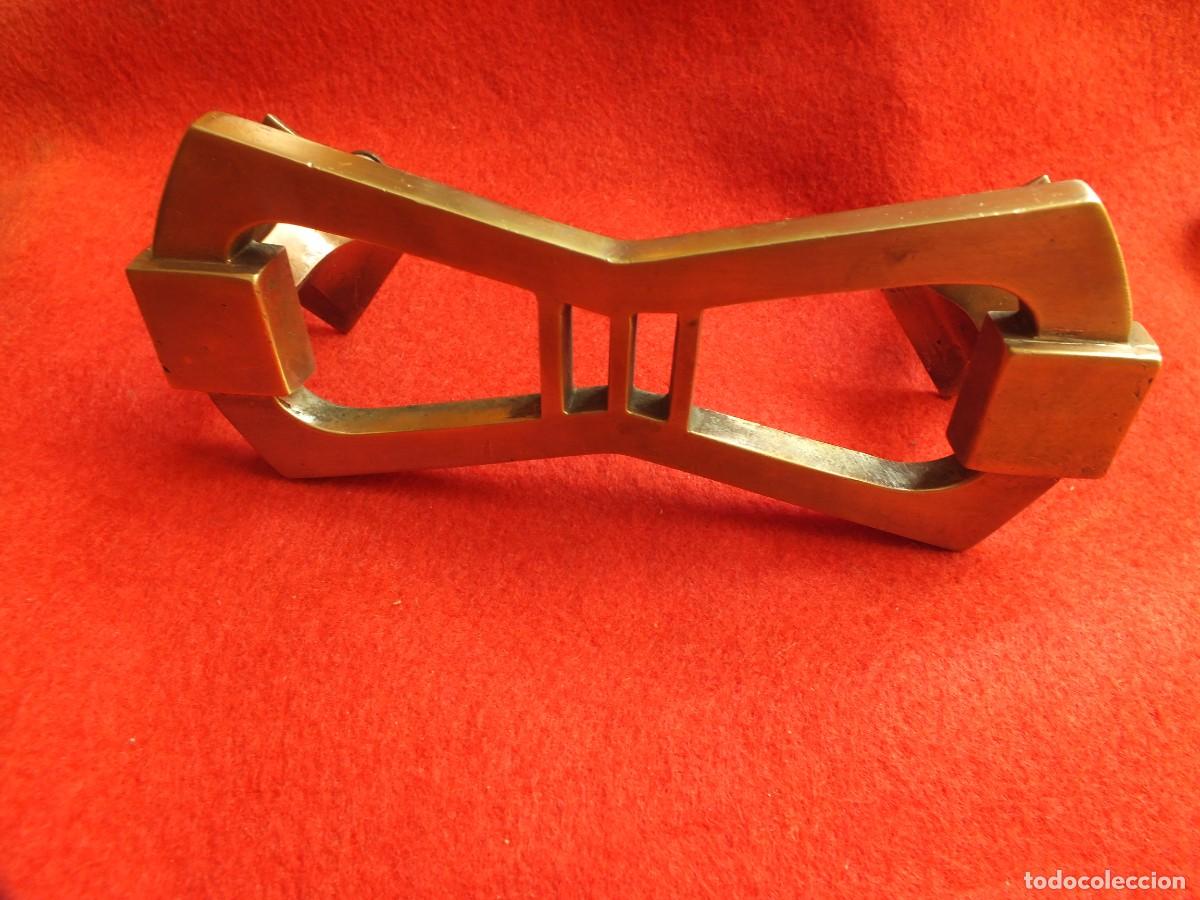 Antig&uuml;edades: GRAN TIRADOR MODERNISTA EN BRONCE POMO AGARRADERA ASA IDEAL PUERTA PRINCIPAL