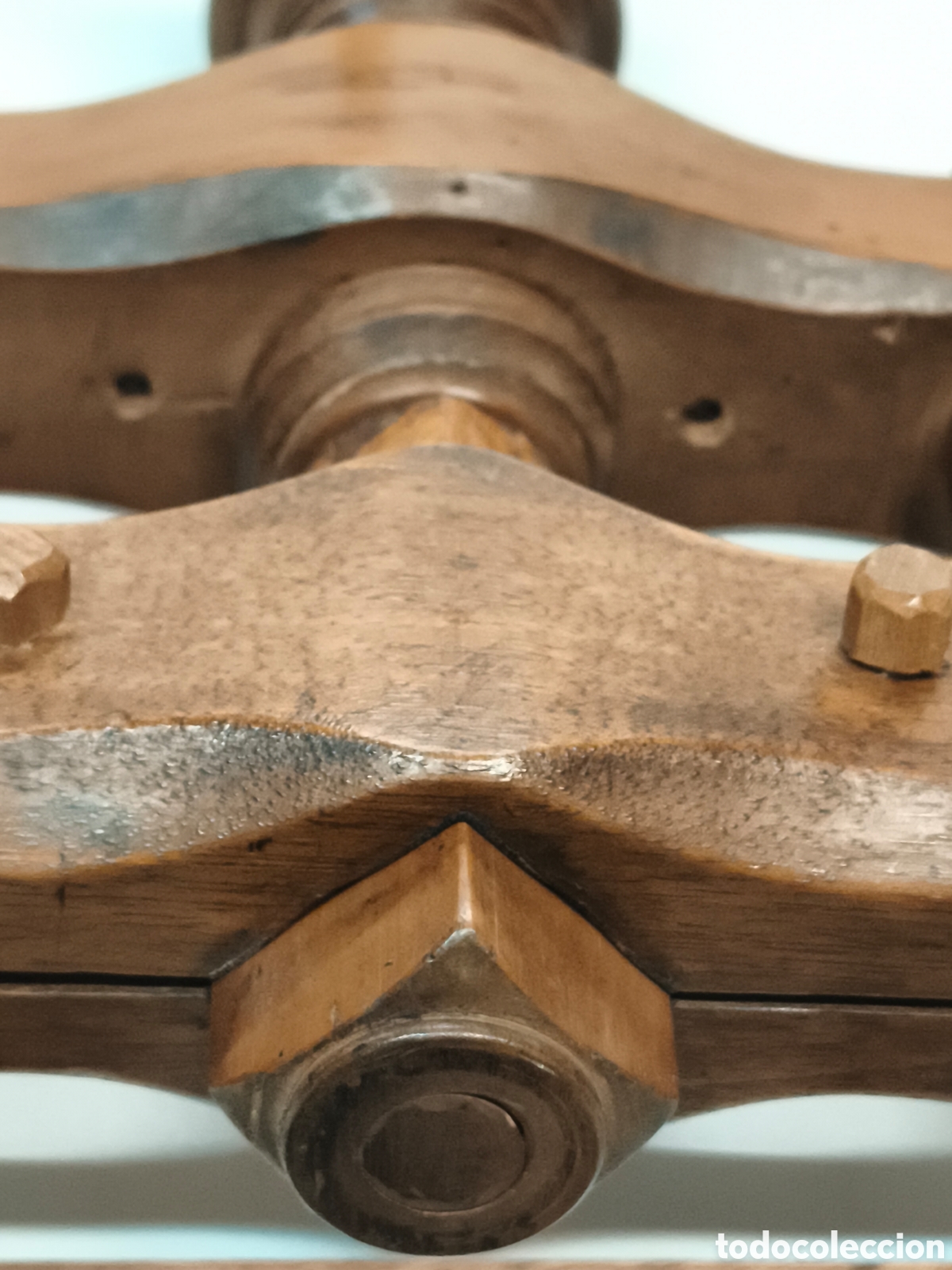 Antig&uuml;edades: Preciosa prensa de madera 1821 - Foto 6