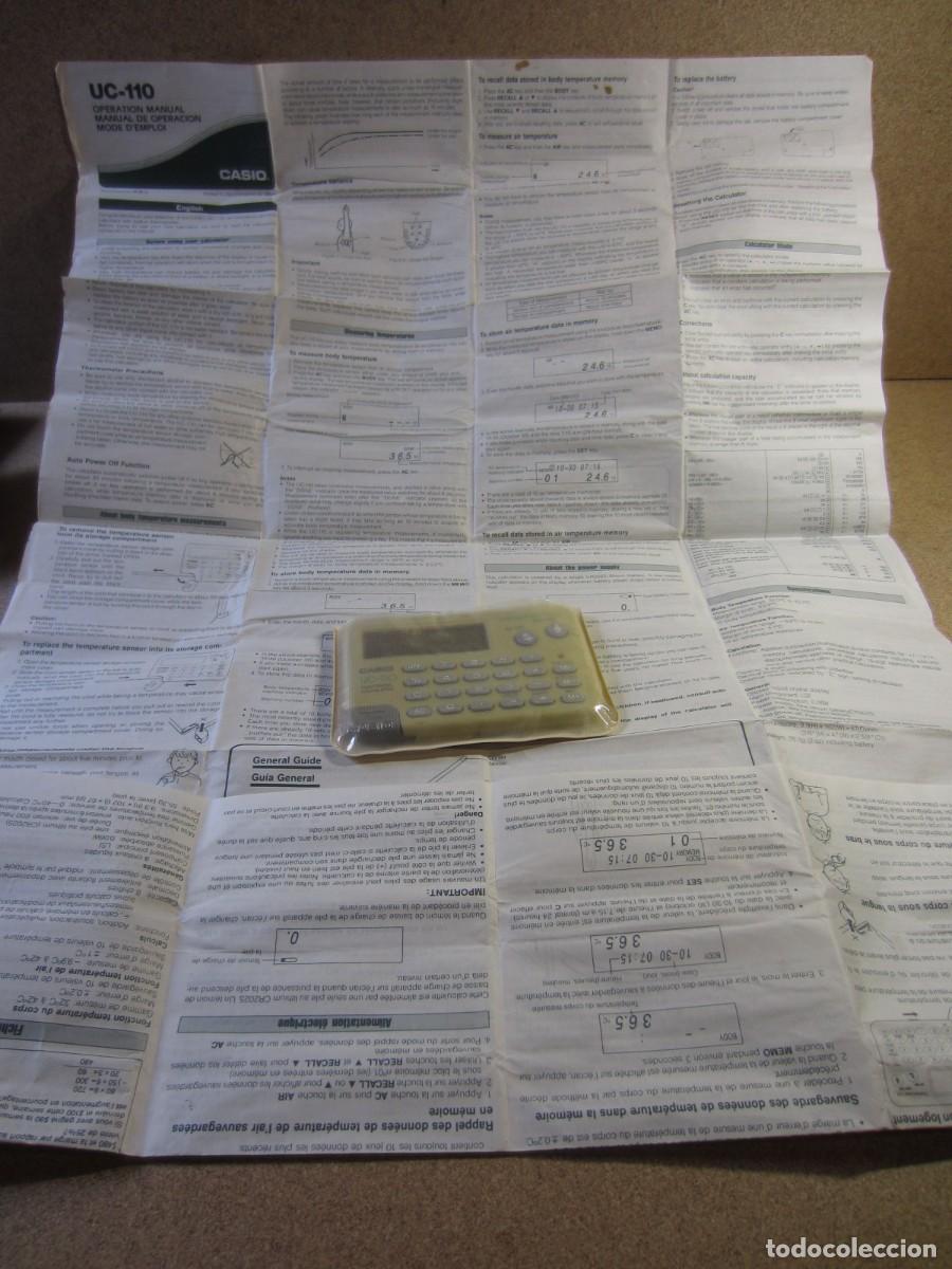 Antig&uuml;edades: Calculadora Termometro Casio UC-110 (NO FUNCIONA) - Foto 10