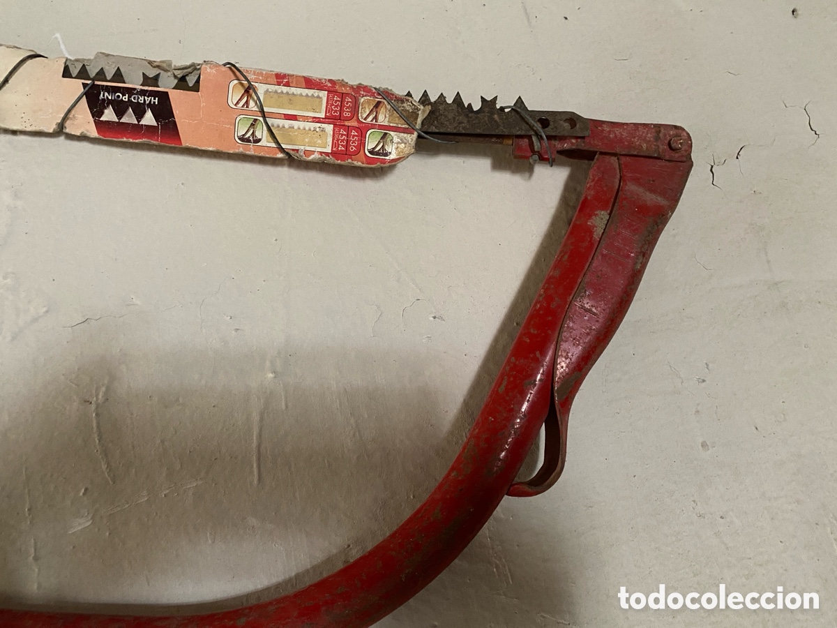 Antig&uuml;edades: Lote de dos sierras para madera y hierro - Foto 4
