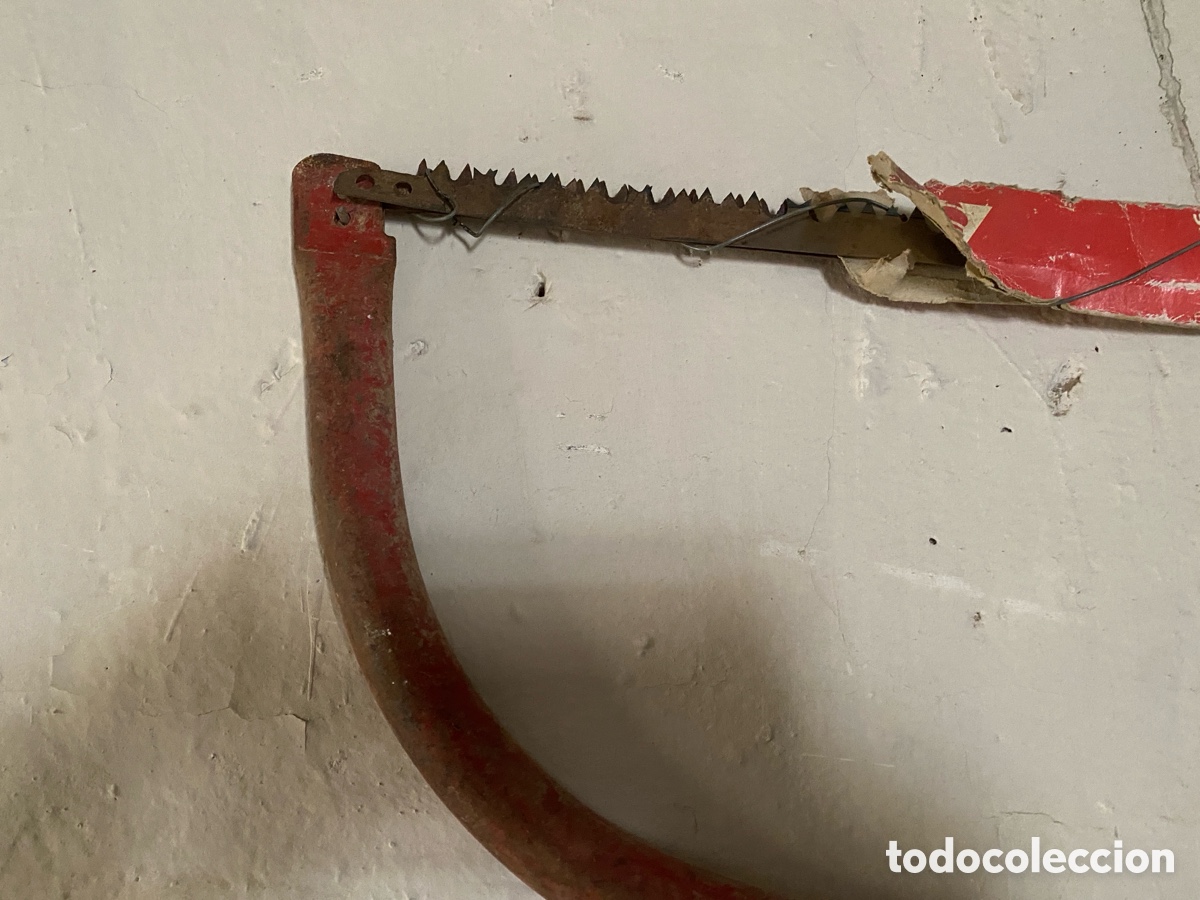 Antig&uuml;edades: Lote de dos sierras para madera y hierro - Foto 5