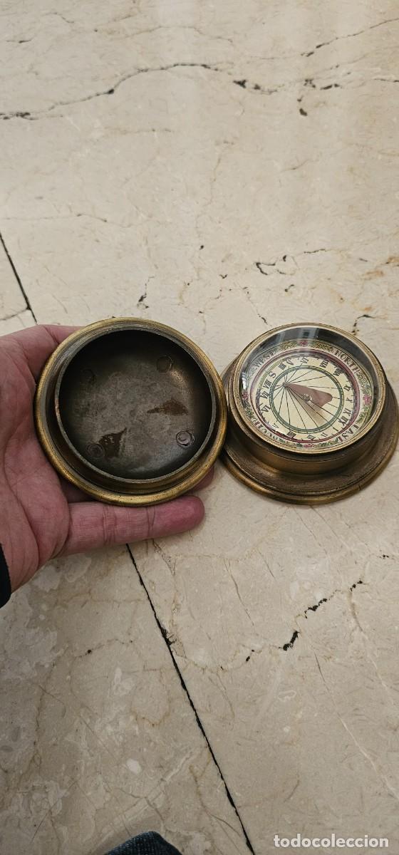 Antig&uuml;edades: Brujula solar bronce - Foto 3