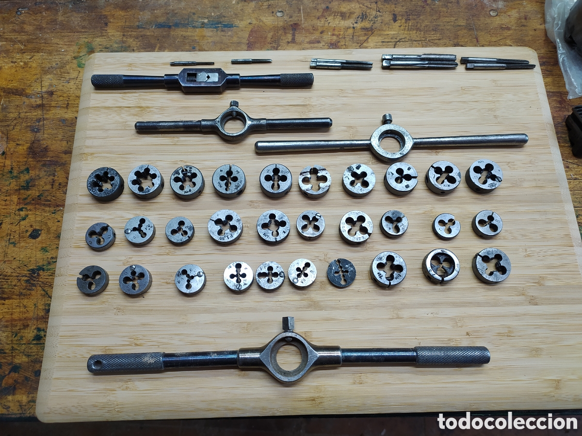 Antig&uuml;edades: Herramientas para rosca macho/hembra m&eacute;trica e inglesa