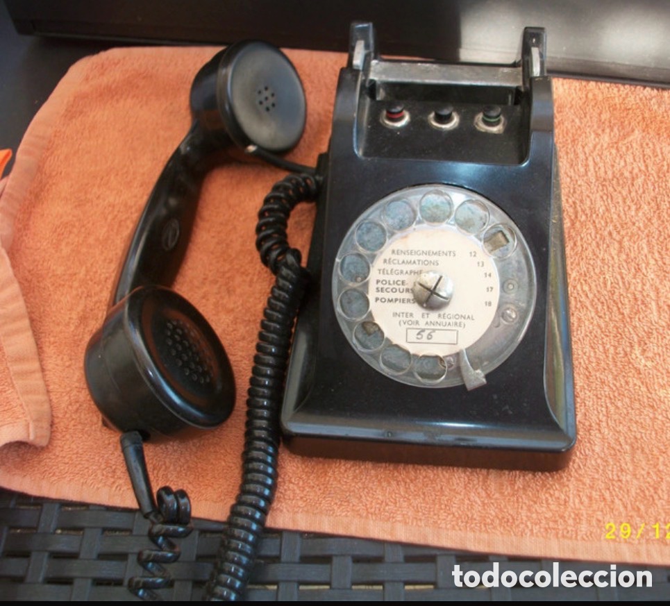 Tel&eacute;fonos: Antiguo tel&eacute;fono de baquelita Ericsson - Foto 3