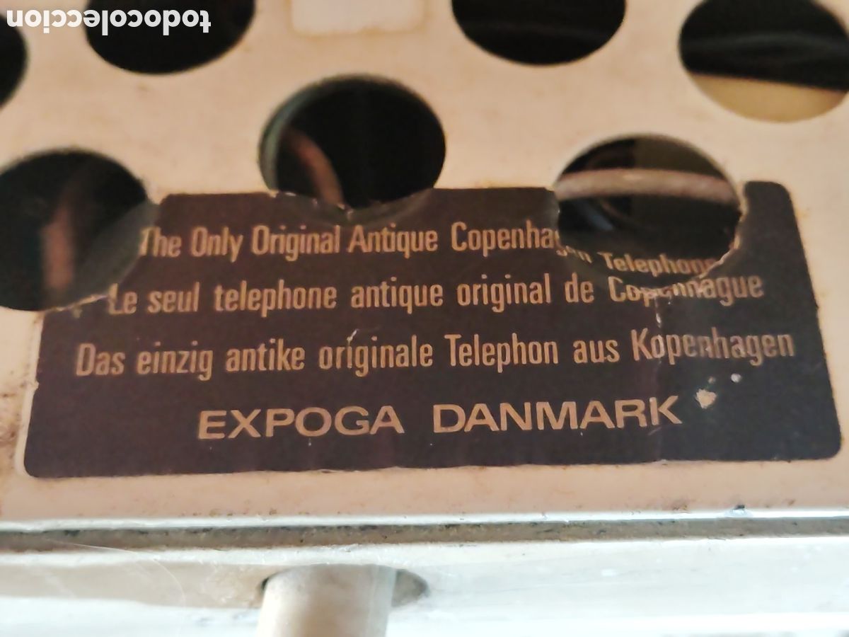 Tel&eacute;fonos: TELEFONO ORIGINAL ANTIQUE COPENHAGEN - Foto 2