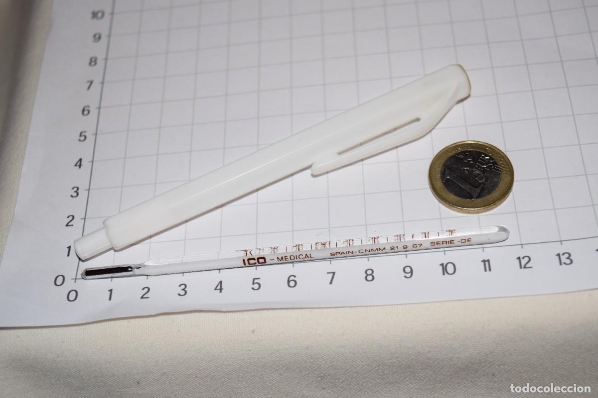Antig&uuml;edades: ICO Medical / Antiguo term&oacute;metro de mercurio - A&ntilde;os 60 - Buen estado, probado &iexcl;Mira fotos/detalles!