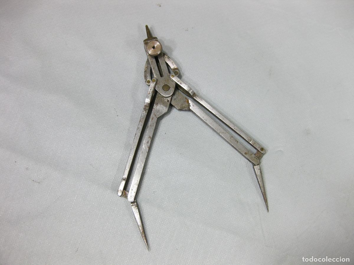 Antig&uuml;edades: ANTIGUO COMP&Aacute;S DE HIERRO PARA COMPARAR MEDIDAS