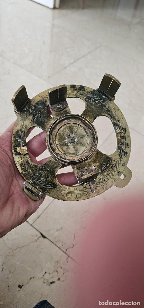 Antig&uuml;edades: Teodolito Butterfield bronce antiguo