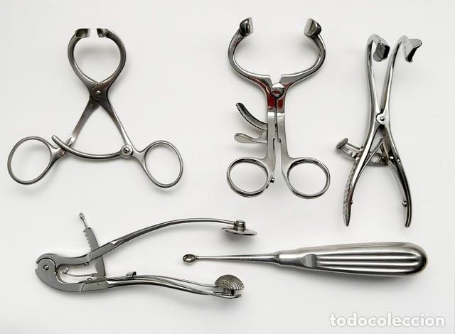 Antig&uuml;edades: LOTE DE INSTRUMENTAL M&Eacute;DICO QUIR&Uacute;RGICO ANTIGUO &ndash; ORL / GINECOLOG&Iacute;A / CIRUG&Iacute;A MENOR &ndash; ACERO INOX