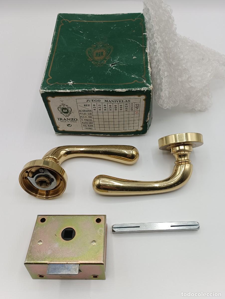 Antig&uuml;edades: Pareja Picaportes Bronce, Iranzo 4823