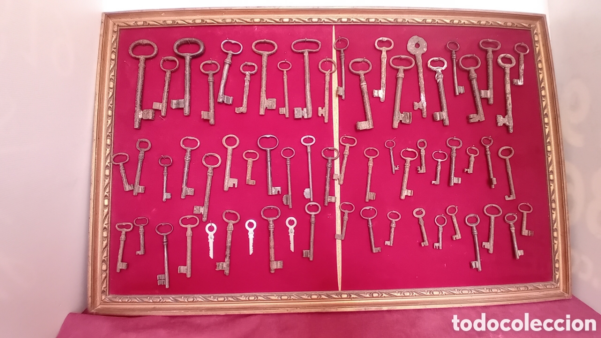 Antig&uuml;edades: GRAN COLECCI&Oacute;N DE LLAVES ANTIGUAS DE HIERRO FORJADO