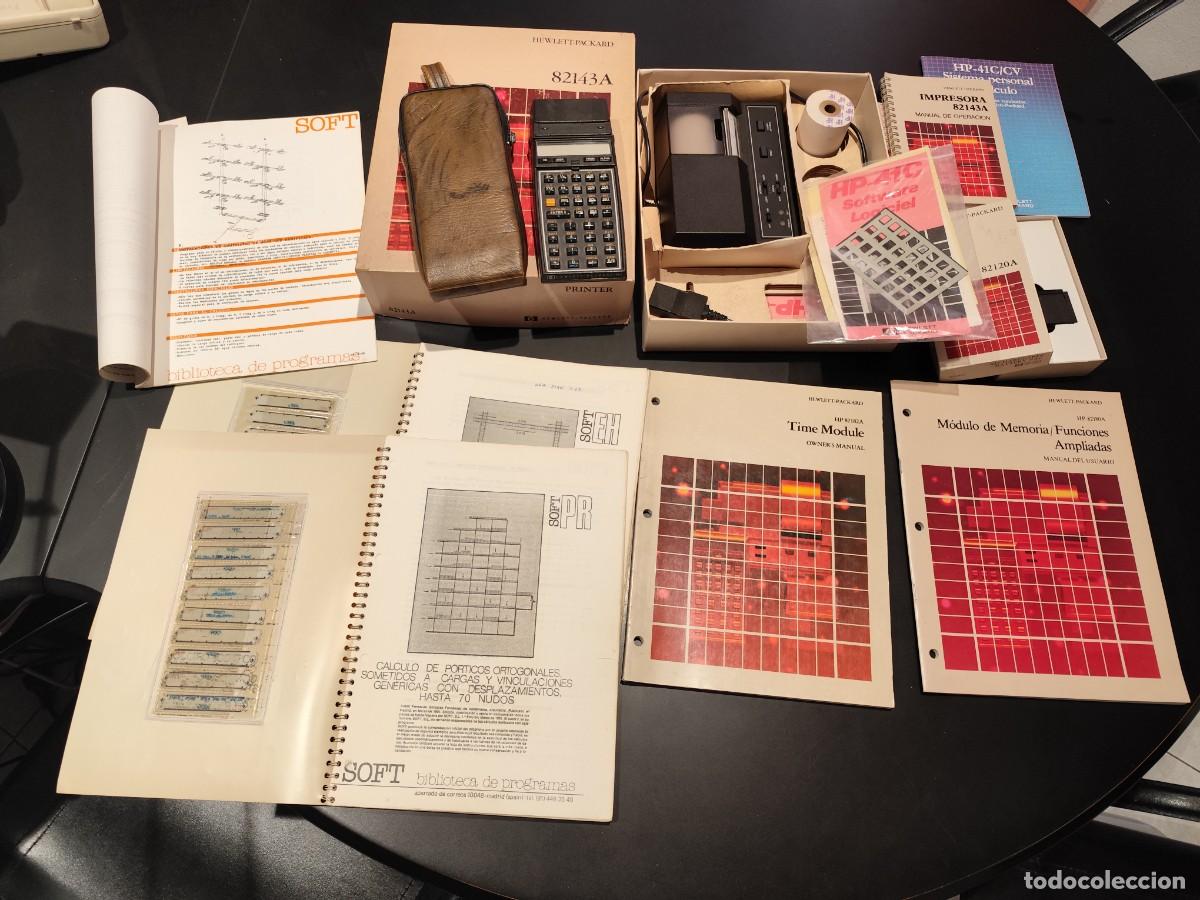 Antig&uuml;edades: Hewlett Packard PACK CALCULADORA HP-41C/CV + IMPRESORA 82143A - MANUALES