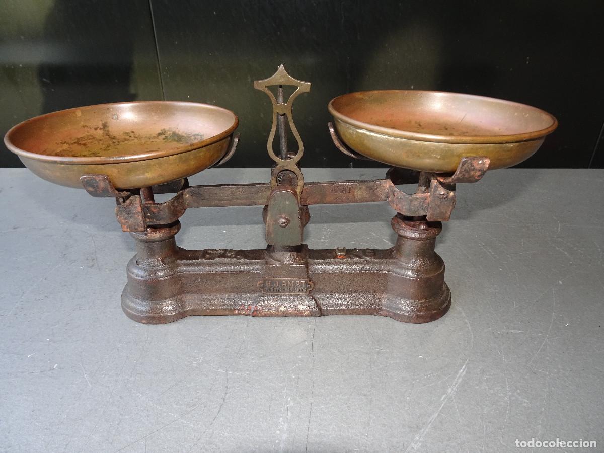 Antig&uuml;edades: Balanza Antigua H.J. AMAT-Barcelona