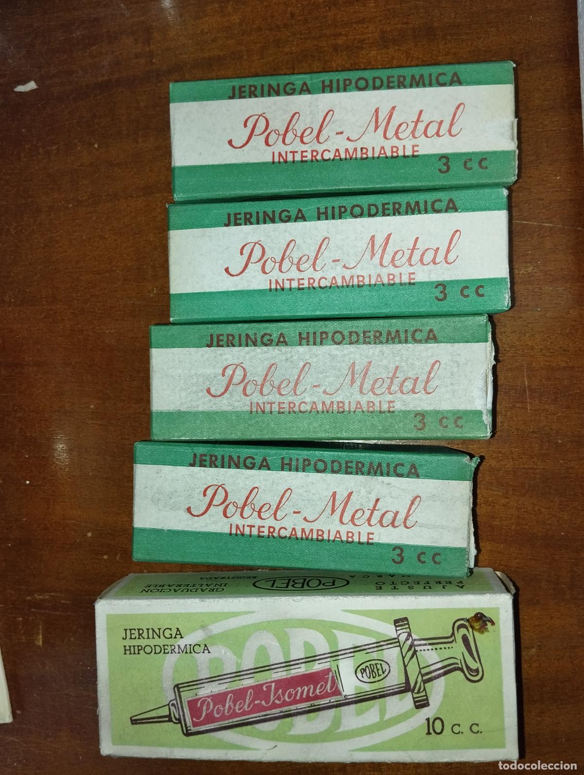 Antig&uuml;edades: Lote jeringas pobel antiguas