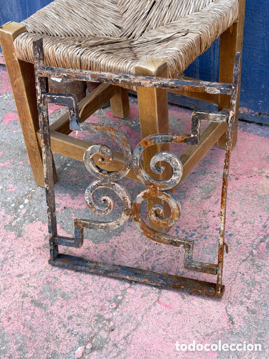 Antig&uuml;edades: Plaf&oacute;n de hierro forjado modernista - Foto 1