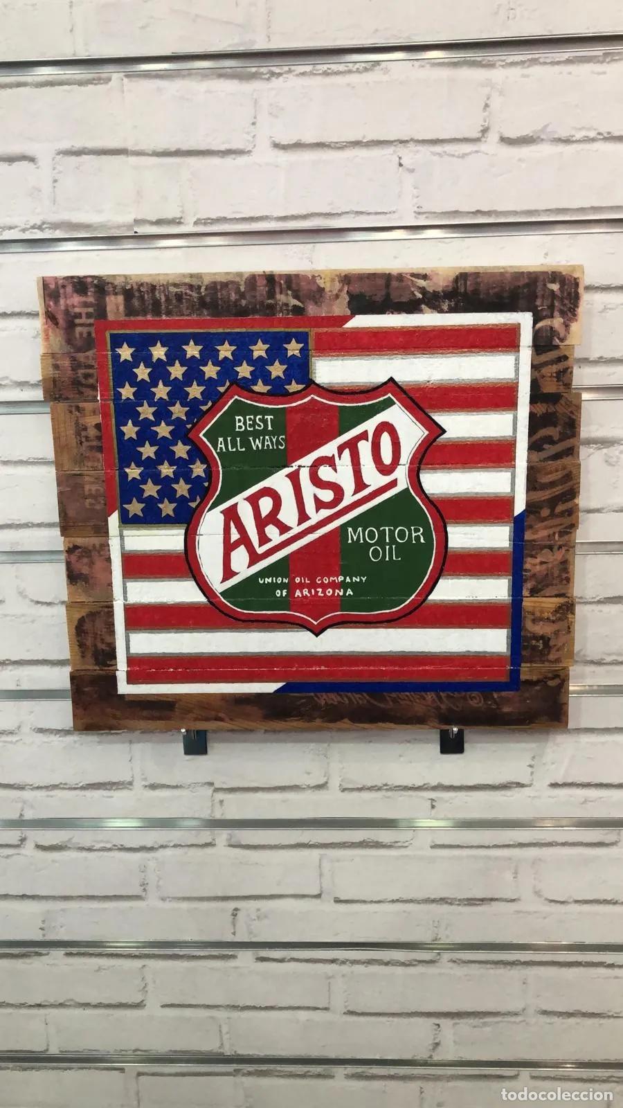 Antig&uuml;edades: Cartel madera Marines USA