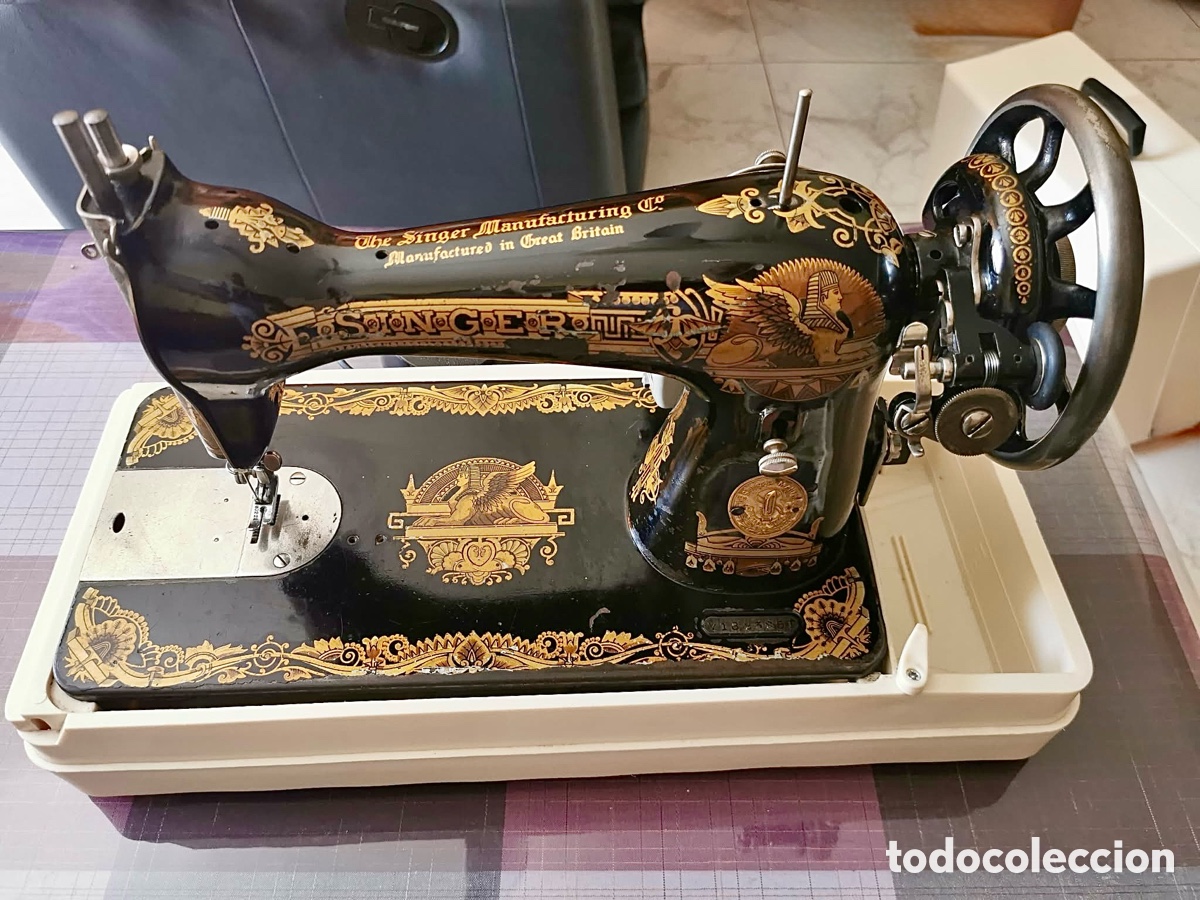 Antig&uuml;edades: Singer 15K (1929) funciona motor y pedal