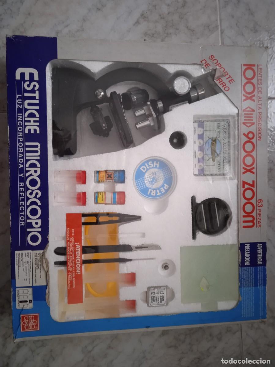 Antig&uuml;edades: Microscopio con varios compenentes - Foto 4