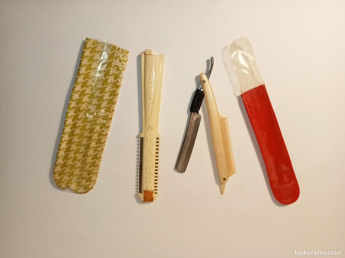 Antig&uuml;edades: 2 &Uacute;TILES DE PELUQUERIA ANTIGUOS