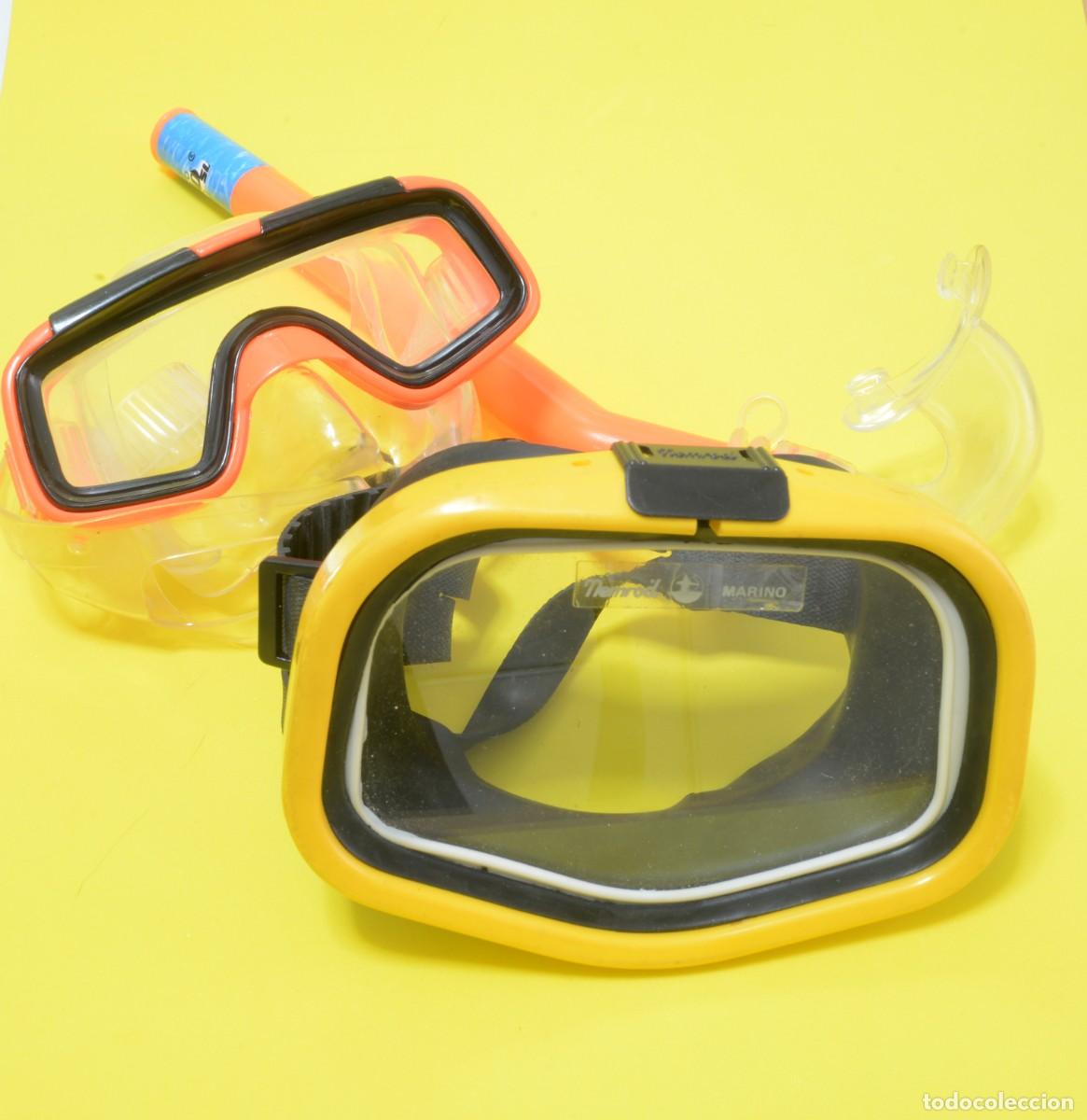 Antig&uuml;edades: PAR DE GAFAS PARA BUCEO , UNA DE ELLAS NEMROD Y OTRA INFANTIL, EXC