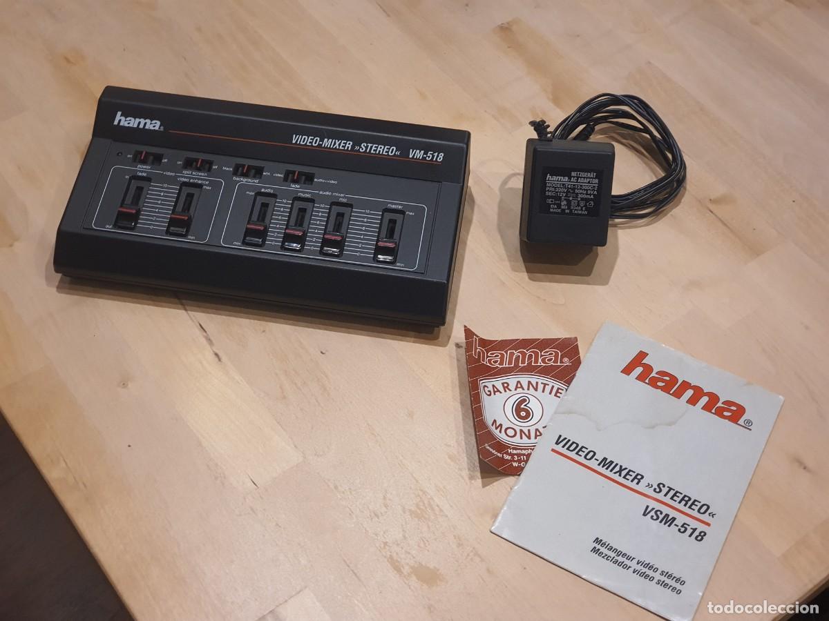 Antig&uuml;edades: Mezclador de V&iacute;deo Hama VM-518 Stereo - Completo (Caja, Manual, Fuente) - Vintage