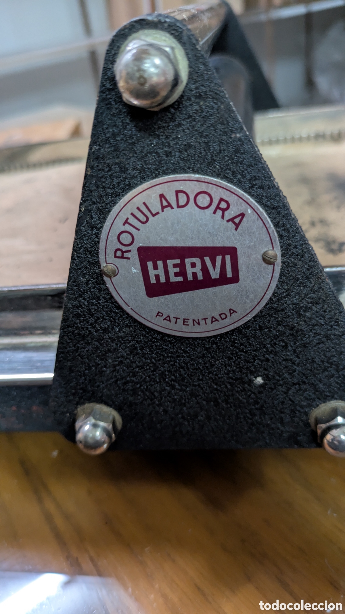 Antig&uuml;edades: Rotuladora HERVI Mod. B1 SET COMPLETO - Foto 7