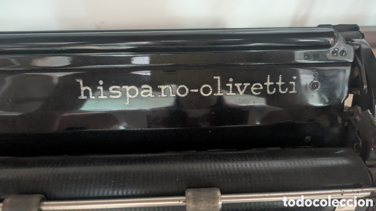 Antig&uuml;edades: M&aacute;quina de escribir HISPANO-OLIVETTI M40 - Foto 2