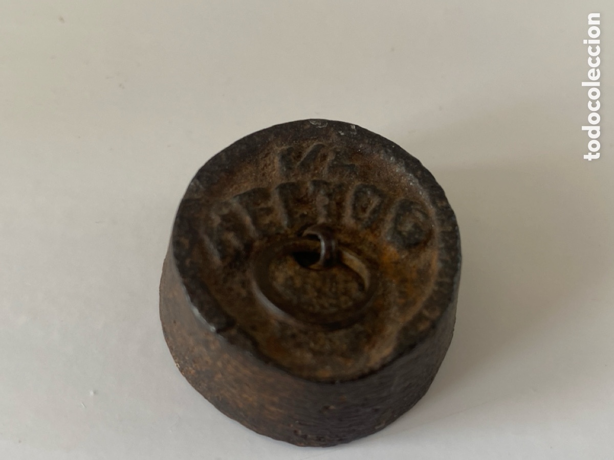 Antig&uuml;edades: Lote de 6 pesas peque&ntilde;as - Foto 3