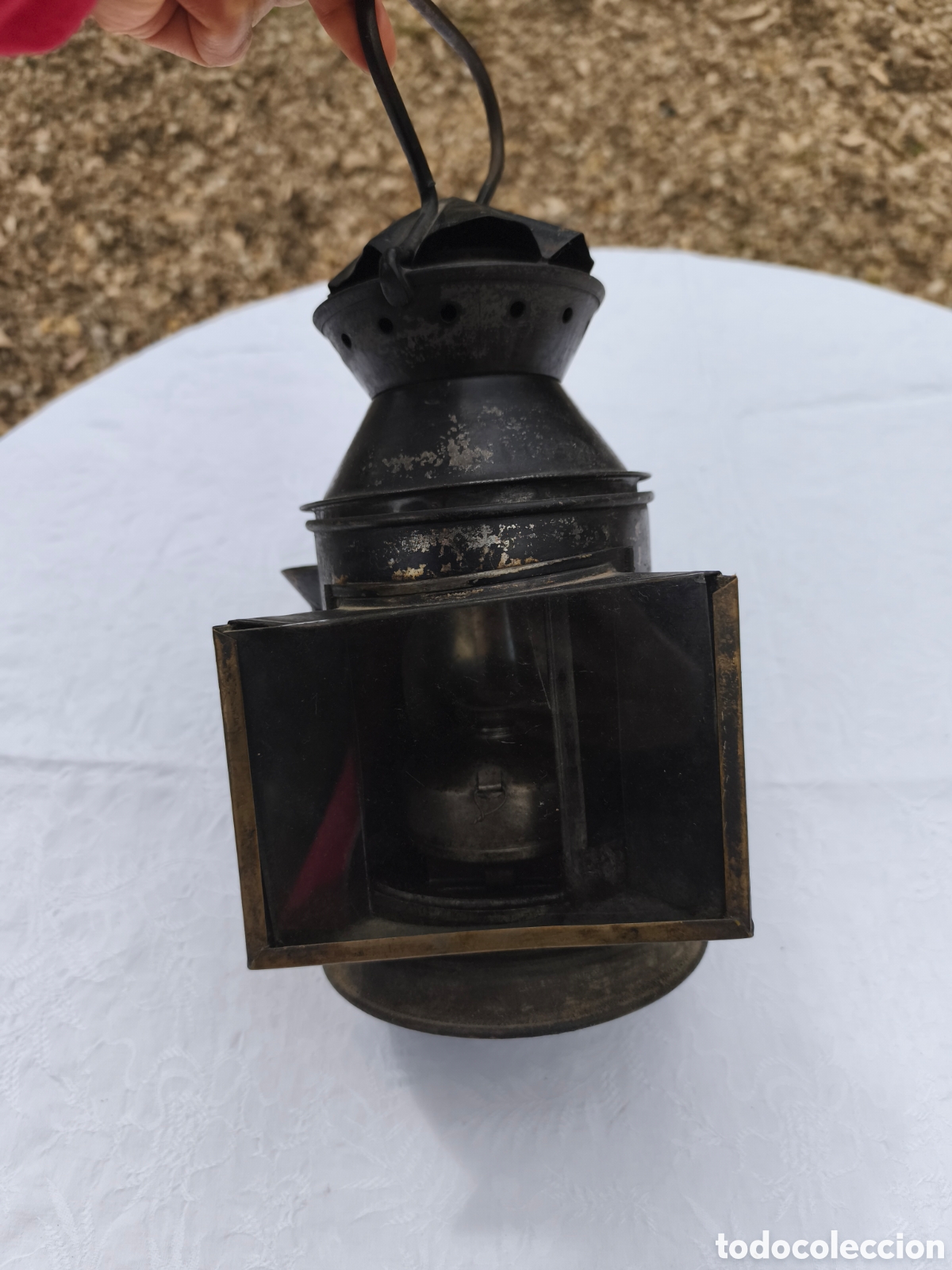Antig&uuml;edades: Farol antiguo ferroviario - Foto 1