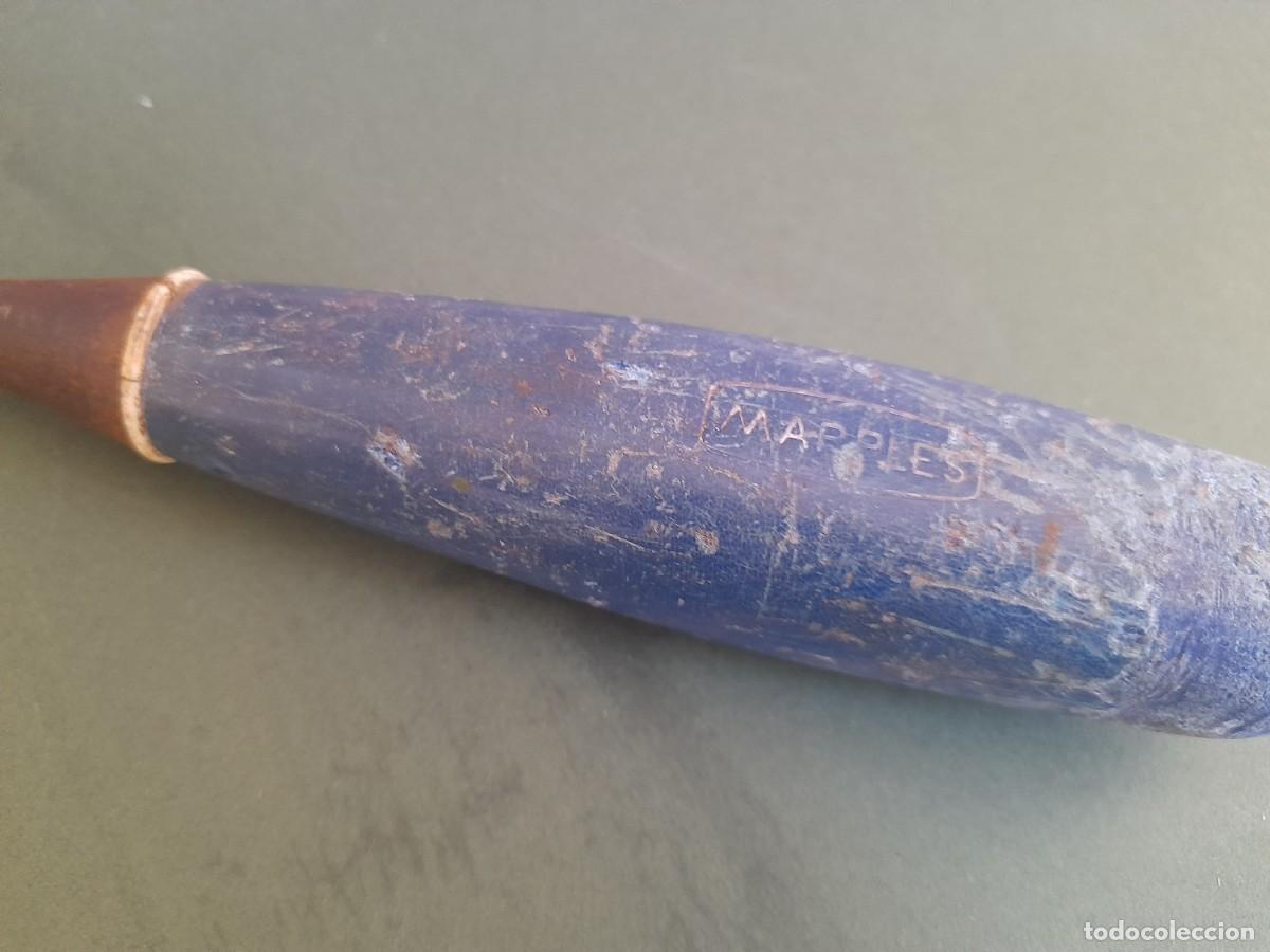 Antig&uuml;edades: gubia marples con corte de 2,5cm aprox, largo 26cm aprox, mango de plastico - Foto 3