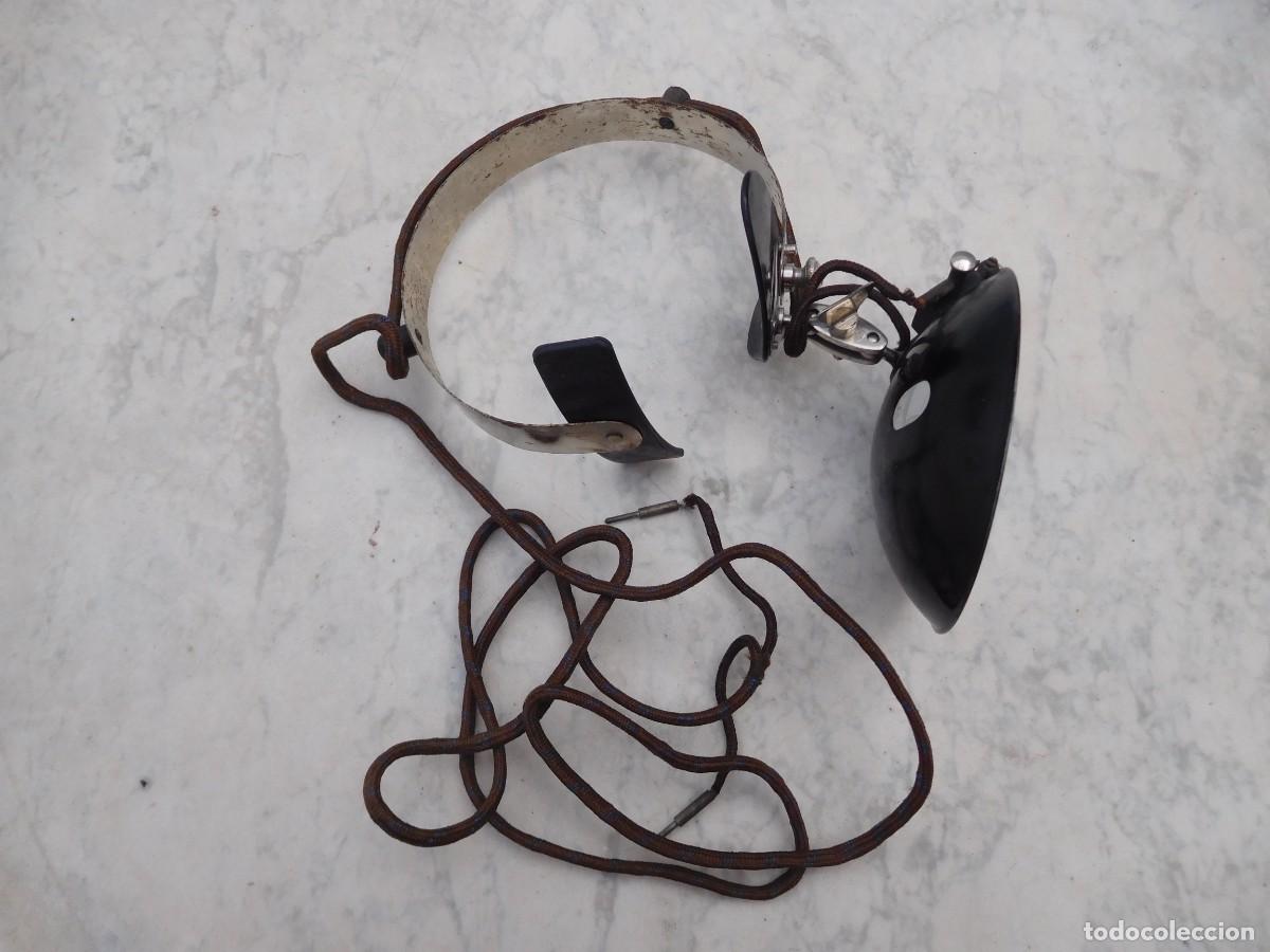 Antiquit&eacute;s: Antigua lampara frontal de m&eacute;dico cirujano Maxni
