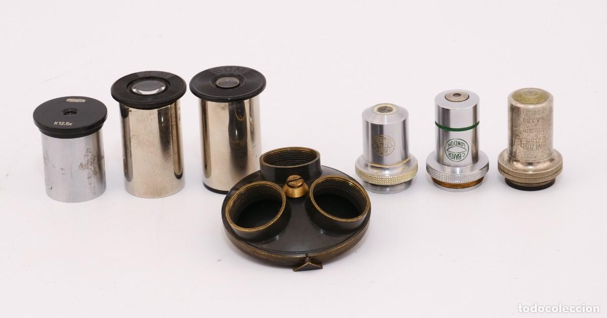 Antig&uuml;edades: Accesorios microscopio antiguo - Foto 2