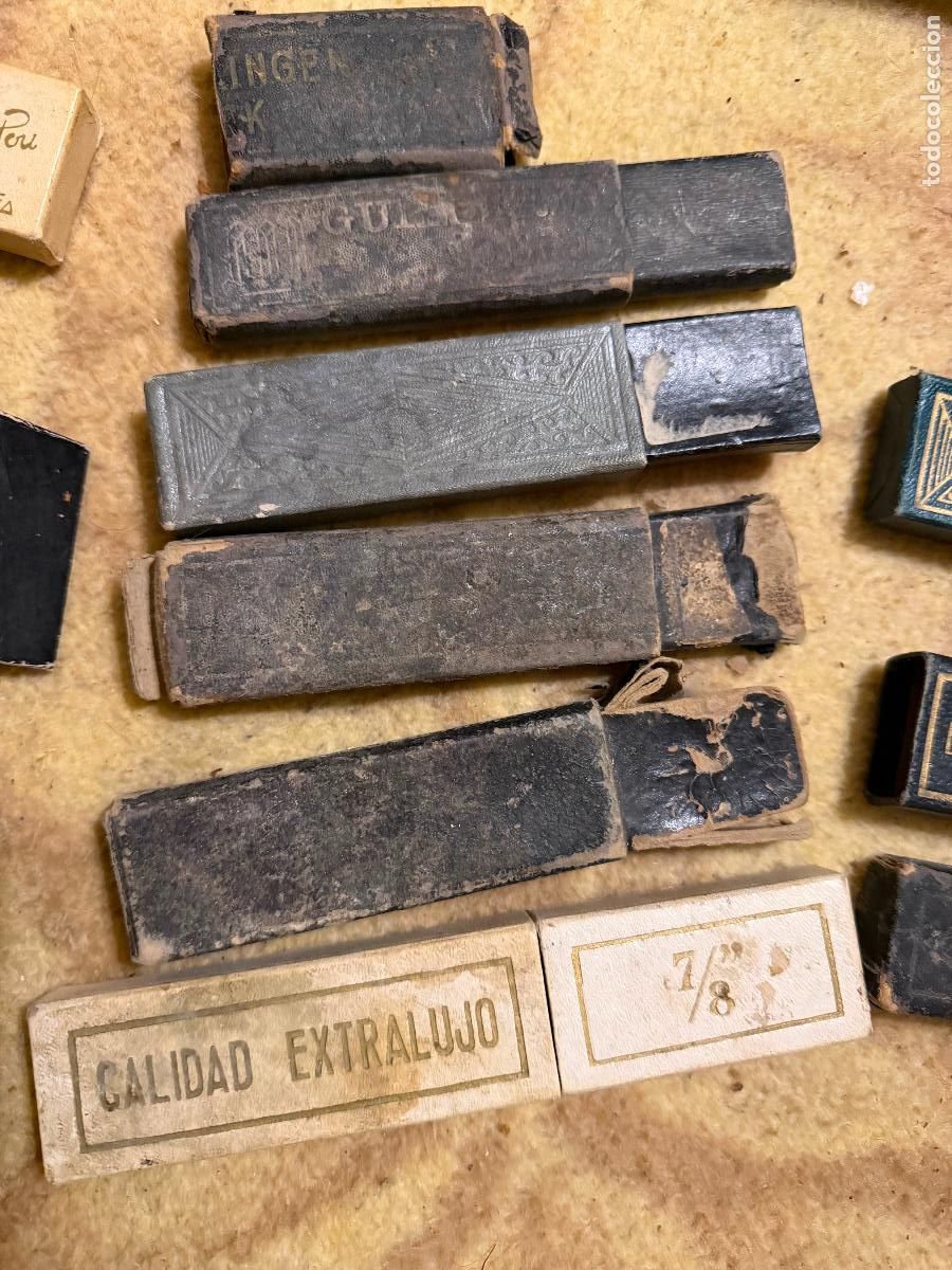 Antig&uuml;edades: Cajas de navajas de afeitar
