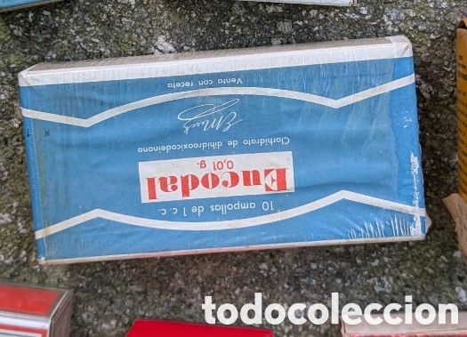 Antig&uuml;edades: Lote Coleccionismo Farmac&eacute;utico Vintage - Medicamentos Hist&oacute;ricos Farmacia Justel (Vigo) - +50 a&ntilde;os