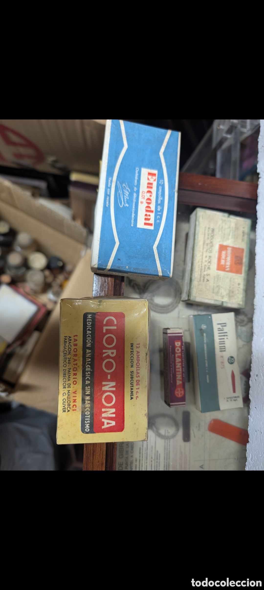 Antig&uuml;edades: Lote Coleccionismo Farmac&eacute;utico Vintage - Medicamentos Hist&oacute;ricos Farmacia Justel (Vigo) - +50 a&ntilde;os
