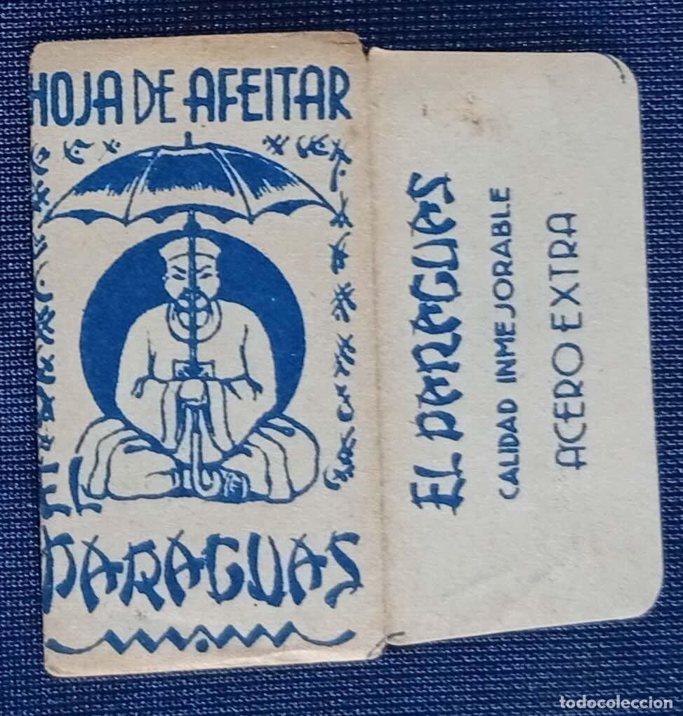Antig&uuml;edades: HOJA DE AFEITAR. EL PARAGUAS. PRECIO 0,40 PTAS. FABRICANTE: H.R.R. ESPA&Ntilde;OLA
