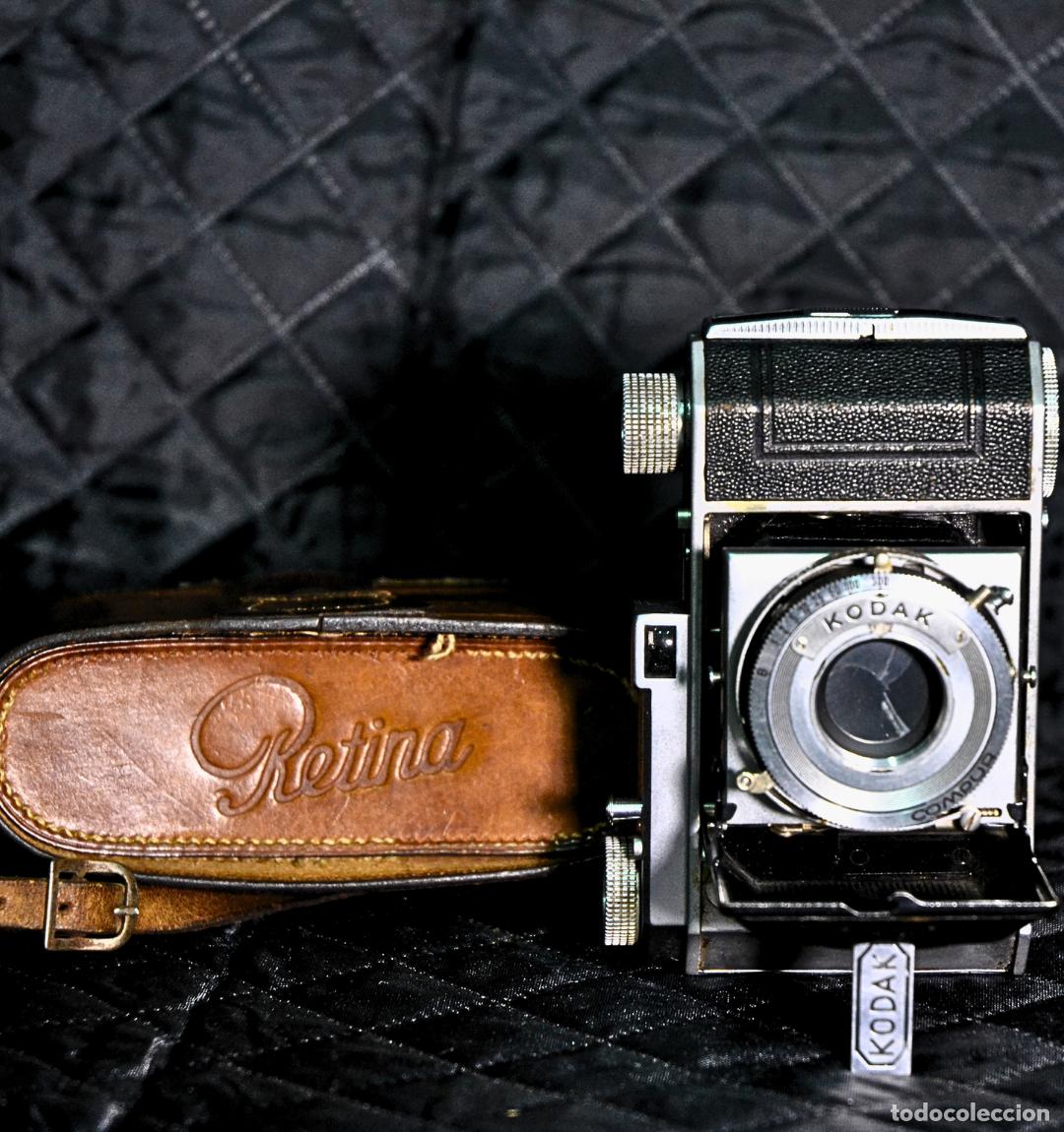 Antig&uuml;edades: C&aacute;mara Kodak Retina I Compur Funda