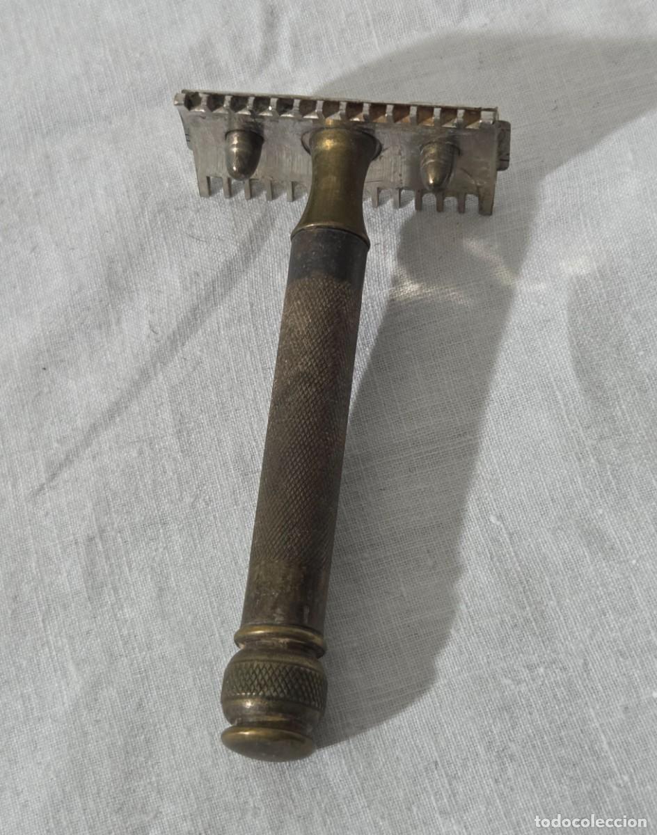 Antig&uuml;edades: Maquina de Afeitar Gillette de bronce - Foto 2
