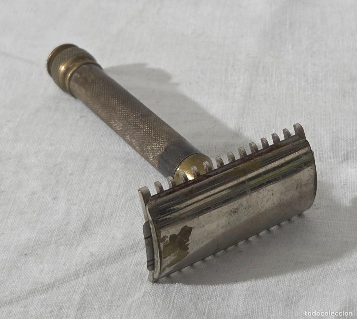 Antig&uuml;edades: Maquina de Afeitar Gillette de bronce - Foto 4