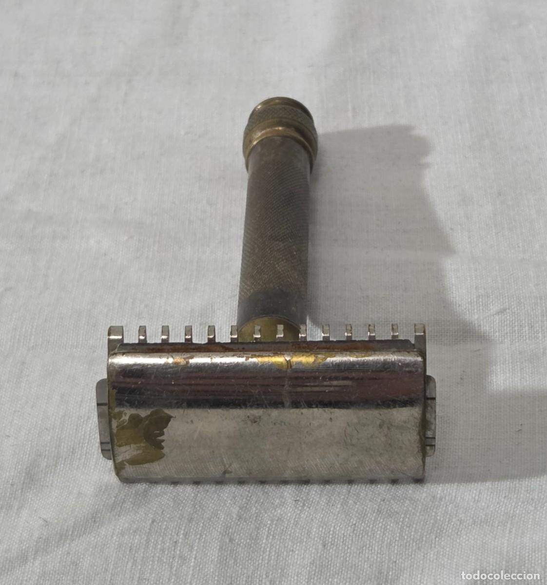 Antig&uuml;edades: Maquina de Afeitar Gillette de bronce - Foto 5