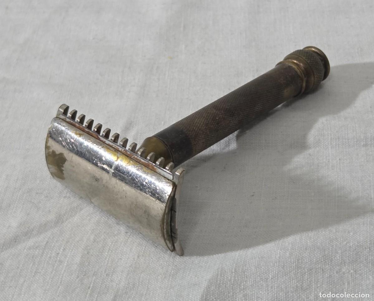 Antig&uuml;edades: Maquina de Afeitar Gillette de bronce - Foto 6