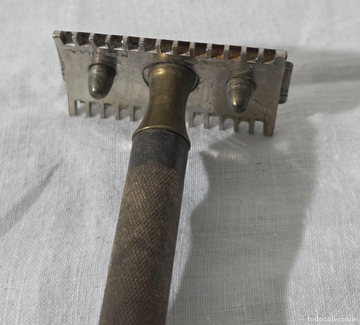 Antig&uuml;edades: Maquina de Afeitar Gillette de bronce - Foto 8