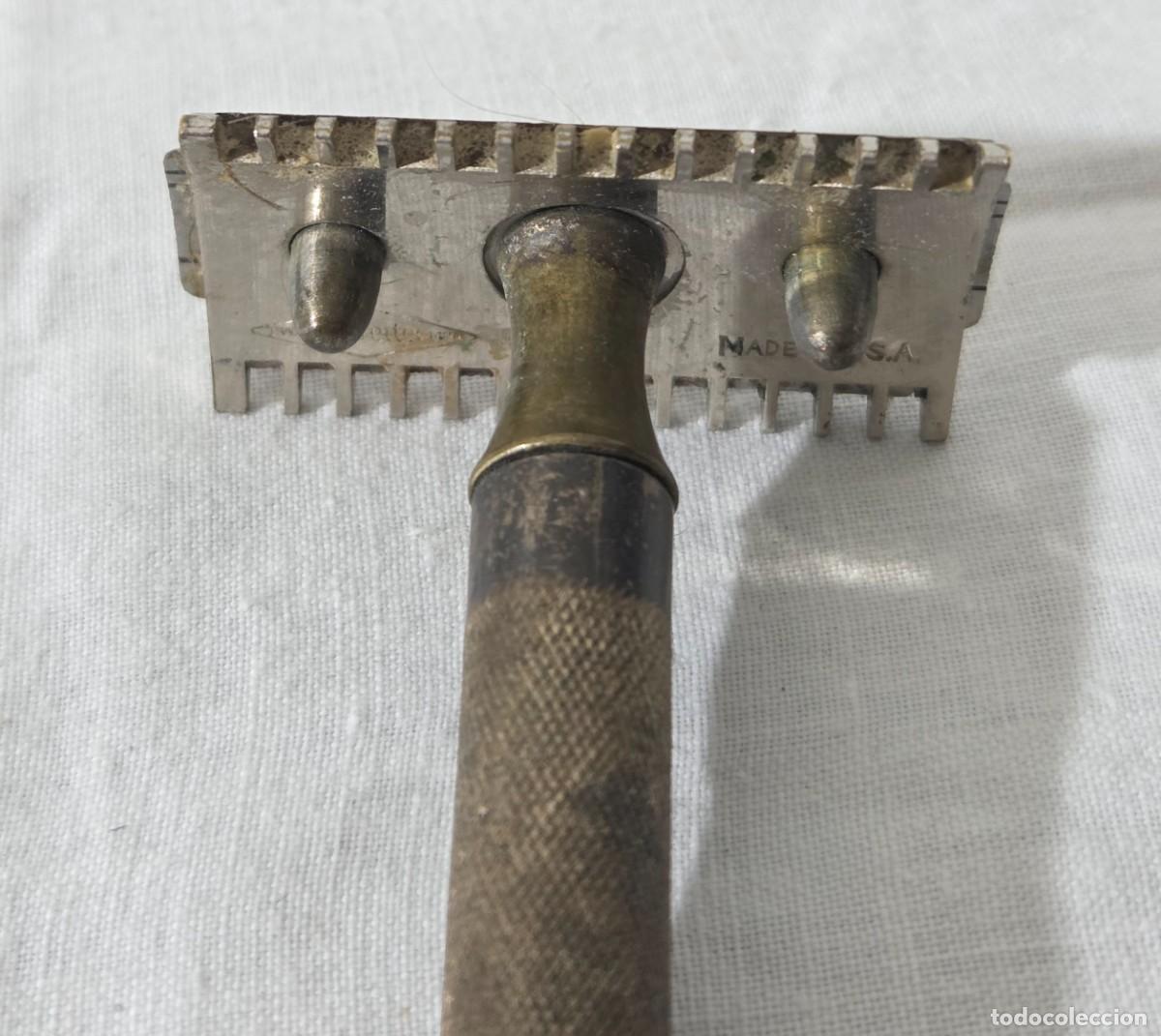 Antig&uuml;edades: Maquina de Afeitar Gillette de bronce - Foto 9