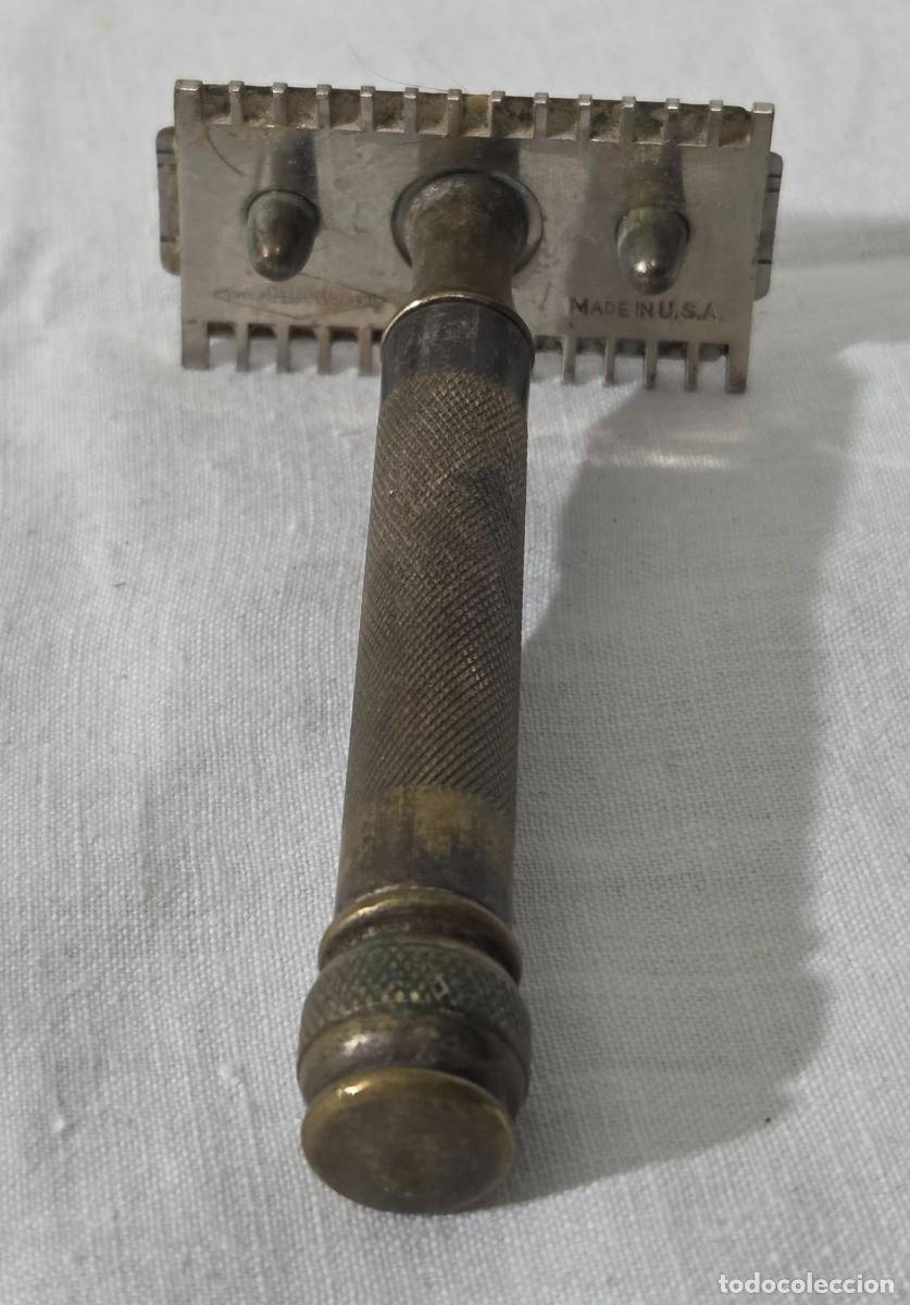 Antig&uuml;edades: Maquina de Afeitar Gillette de bronce - Foto 10