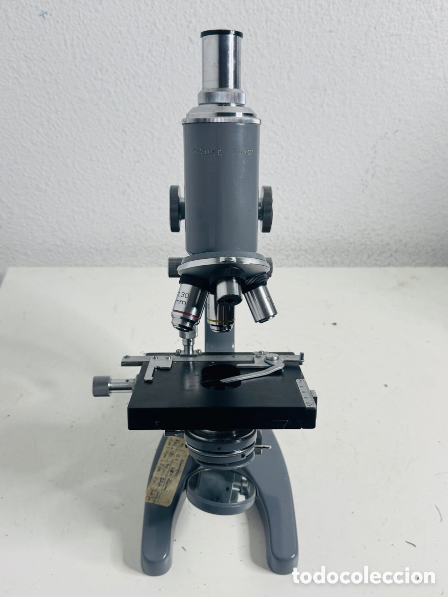 Antig&uuml;edades: Euromex Arnhem Microscope Model L-301 - Foto 5
