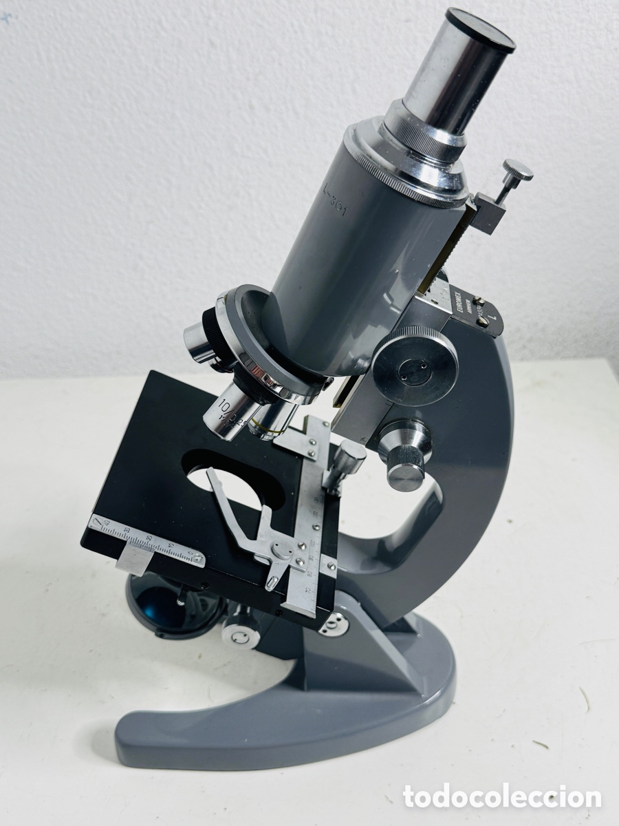 Antig&uuml;edades: Euromex Arnhem Microscope Model L-301 - Foto 10