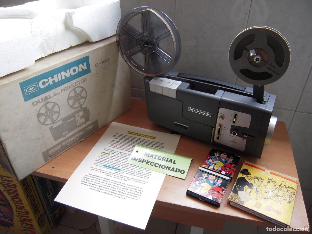 Antig&uuml;edades: Proyector de cine Super8 +8mm CHINON Dual C-100. Vintage Revisado y Funcionando