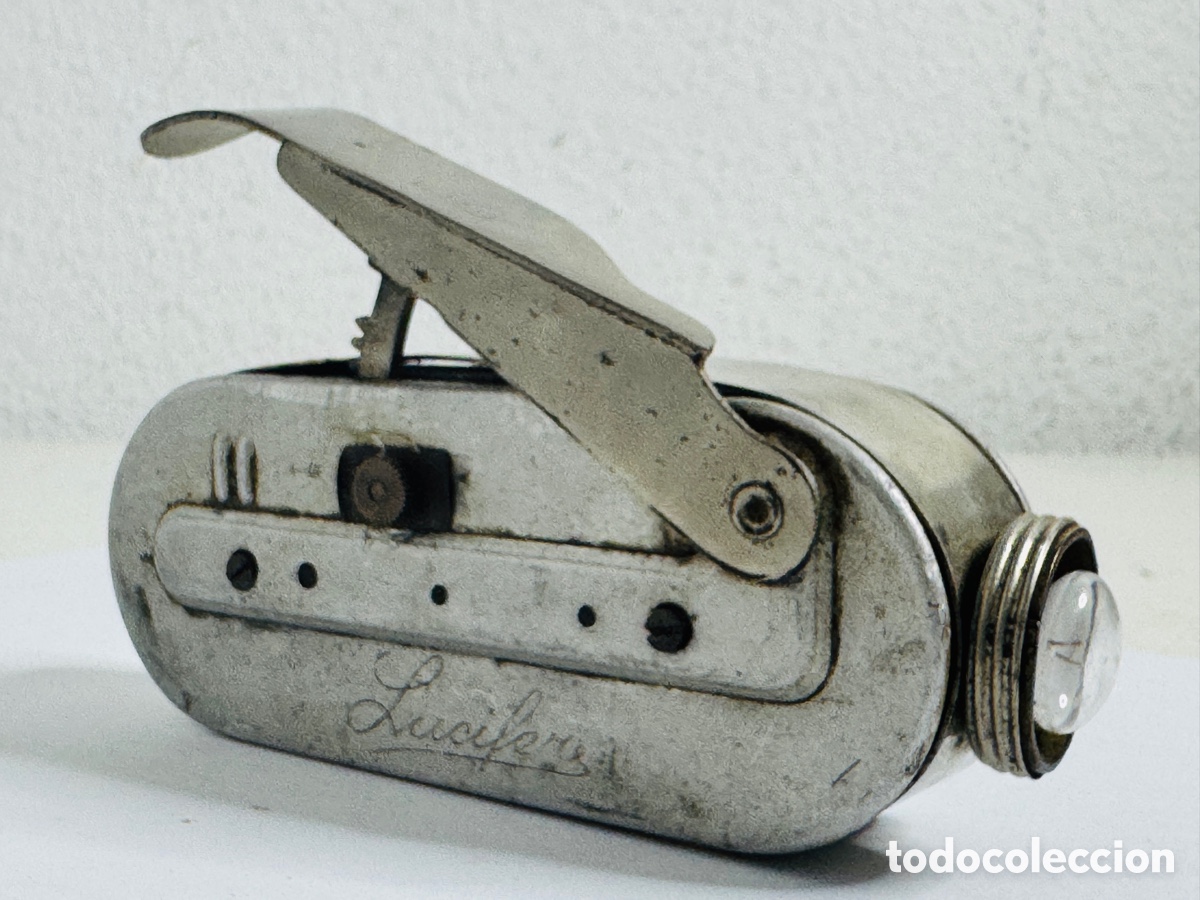 Antig&uuml;edades: Lucifer Dynamo Flashlight Paris Paracaidista Linterna Operaciones No Funciona
