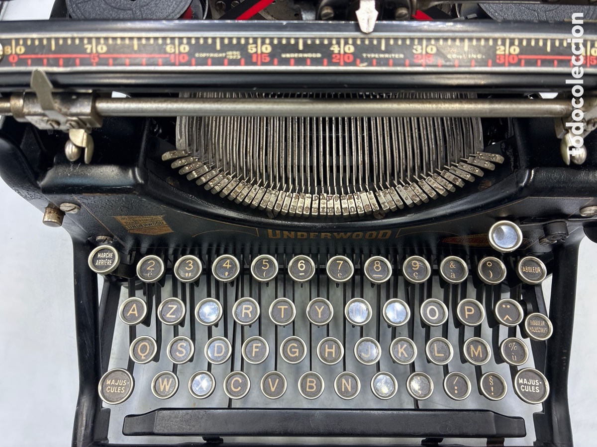Antig&uuml;edades: M&aacute;quina de Escribir Underwood 5. - Foto 3